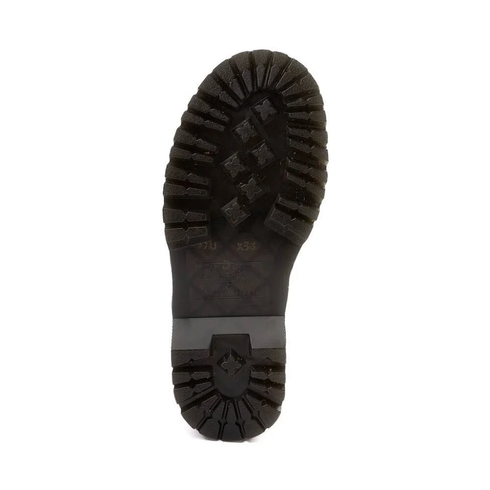 Dr Doc Martens Wednesday Jadon 8 Eye Lace Up Boots Black Spider Web Women US 7 - Picture 6 of 6